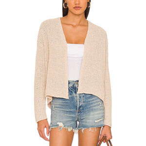 Velvet By Graham & Spencer 'Terrah' Tan Open Front Cardigan Size XS